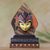 Wood batik sculpture, 'Panji Prince' - Javanese Wood Batik Prince Panji Mask Sculpture