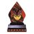 Wood batik sculpture, 'Panji Prince' - Javanese Wood Batik Prince Panji Mask Sculpture