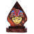 Wood batik sculpture, 'Panji Princess' - Javanese Wood Batik Pule  Princess Panji Mask Sculpture