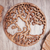 Wood relief panel, 'Trunyan Mystery' - Trunyan Tree Hand Carved Circular Wood Relief Wall Panel (image 2) thumbail