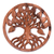 Wood relief panel, 'Teak Tree' - Teak Tree Hand Carved Circular Wood Relief Wall Panel (image 2a) thumbail