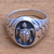 Men's sterling silver ring, 'Gallant Turtle' - Men's Sterling Silver Sea Turtle Ring from Bali (image 2) thumbail
