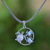 Blue topaz pendant necklace, 'Sea Turtle Family' - Blue Topaz Sea Turtle Pendant Necklace from Bali (image 2) thumbail