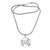 Blue topaz pendant necklace, 'Sea Turtle Family' - Blue Topaz Sea Turtle Pendant Necklace from Bali thumbail