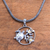 Citrine pendant necklace, 'Sea Turtle Family' - Citrine Sea Turtle Pendant Necklace from Bali (image 2b) thumbail