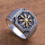 Men's sterling silver ring, 'Bali Inspiration' - Men's Star Motif Sterling Silver Ring from Bali (image 2c) thumbail