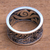 Men's sterling silver band ring, 'Sandstorm' - Men's Textured Sterling Silver Band Ring from Bali thumbail