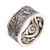 Men's sterling silver band ring, 'Sandstorm' - Men's Textured Sterling Silver Band Ring from Bali (image 2c) thumbail