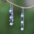 Peridot and cultured pearl drop earrings, 'Beautiful Constellation' - Peridot and Cultured Pearl Drop Earrings from Bali