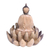 Wood sculpture, 'Buddha on Lotus' - Wood Sculpture of Buddha on a Lotus Flower from Indonesia (image 2c) thumbail