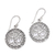 Sterling silver dangle earrings, 'Sacred Plumeria Tree' - Tree-Themed Sterling Silver Dangle Earrings from Bali thumbail