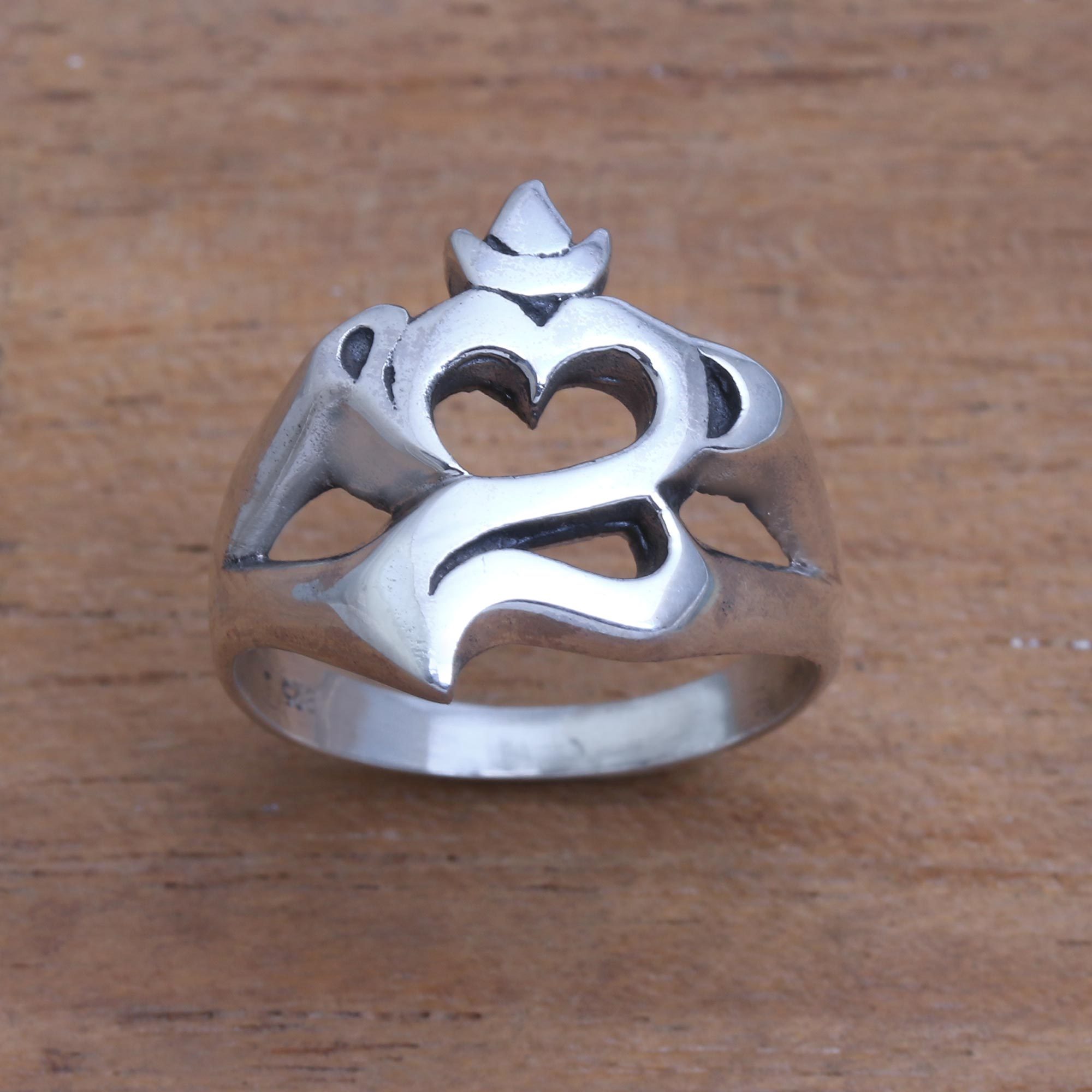 CHOOSE YOUR COLOR Sterling Silver Bali Ring