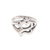 Sterling silver band ring, 'Gleaming Omkara' - Om Pattern Sterling Silver Band Ring Crafted in Bali thumbail