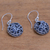 Sterling silver dangle earrings, 'Dewy Disc' - Dot Pattern Openwork Sterling Silver Dangle Earrings (image 2c) thumbail