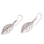 Sterling silver dangle earrings, 'Leaf Bones' - Sterling Silver Leaf Dangle Earrings from Bali (image 2d) thumbail