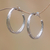 Sterling silver half-hoop earrings, 'Majestic Curve' - Sterling Silver Half-Hoop Earrings Crafted in Bali
