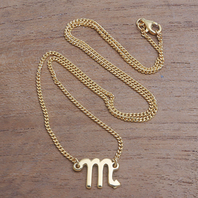 18k Gold Plated Sterling Silver Scorpio 