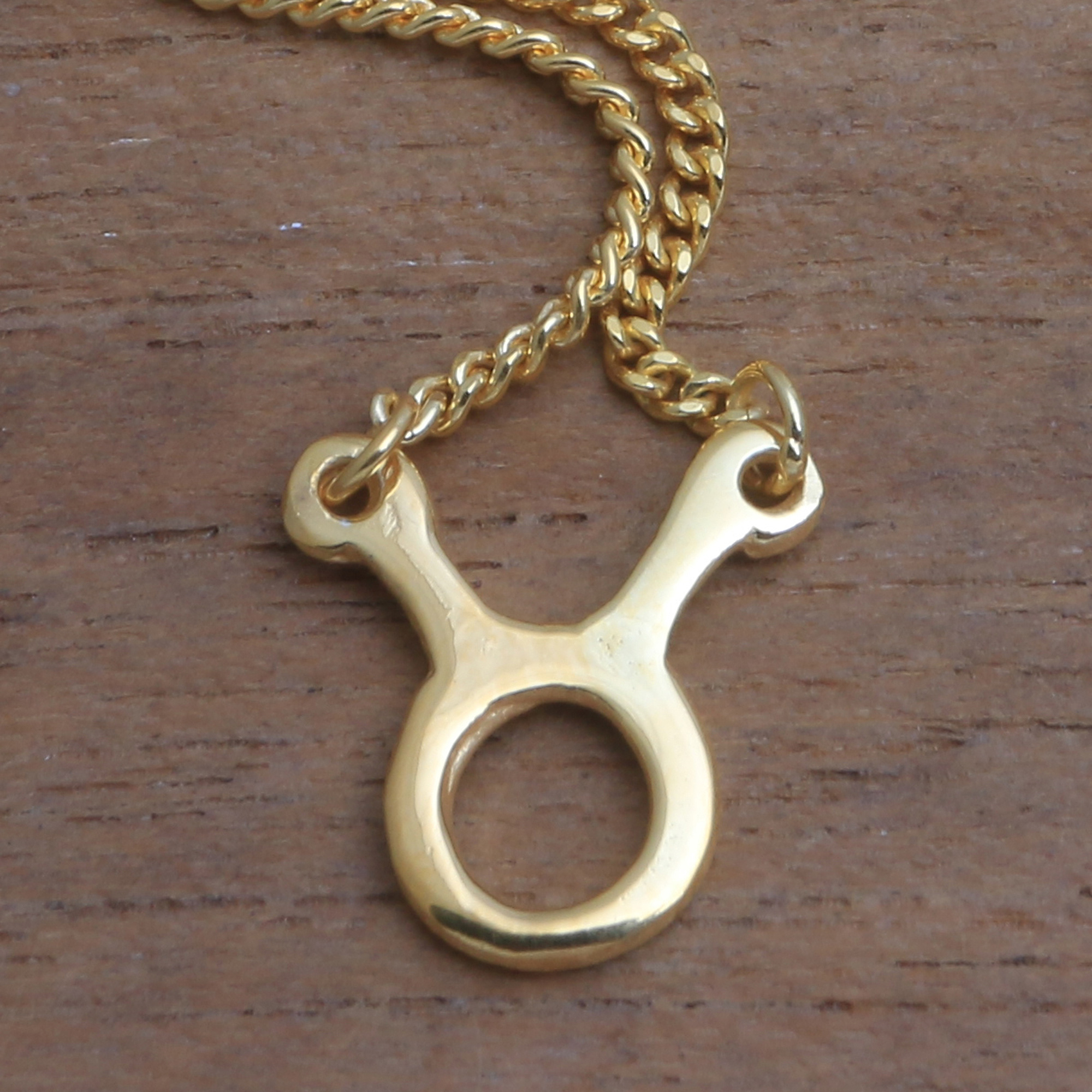 18k Gold Plated Sterling Silver Taurus 