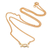 Vergoldete Halskette mit Anhänger aus Sterlingsilber - Halskette mit Wassermann-Anhänger aus 18 Karat vergoldetem Sterlingsilber