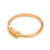 Gold plated sterling silver band ring, 'Golden Aquarius' - 18k Gold Plated Sterling Silver Aquarius Band Ring