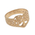 Gold plated sterling silver band ring, 'Lovely Trees' - Tree-Themed Gold Plated Sterling Silver Band Ring from Bali (image 2d) thumbail