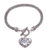 Blue topaz chain bracelet, 'Three Times the Love' - Heart-Shaped Blue Topaz Chain Bracelet from Bali thumbail