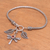 Garnet charm bracelet, 'Dragonfly Dawn' - Garnet Dragonfly Charm Bracelet from Bali (image 2b) thumbail