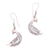 Sterling silver dangle earrings, 'Bali Peacocks' - Sterling Silver Peacock Dangle Earrings from Bali thumbail
