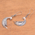 Sterling silver dangle earrings, 'Bali Peacocks' - Sterling Silver Peacock Dangle Earrings from Bali (image 2b) thumbail