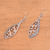 Sterling silver dangle earrings, 'Indonesian Dew' - Dangling Sterling Silver Earrings from Bali (image 2c) thumbail