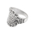 Men's sterling silver band ring, 'Celuk Cobra' - Men's Weave Motif Sterling Silver Band Ring from Bali (image 2e) thumbail