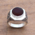 Men's carnelian ring, 'Warrior's Passion' - Men's Carnelian Ring Crafted in Bali (image 2b) thumbail