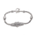 Sterling silver pendant bracelet, 'Heart Knot' - Heart-Shaped Sterling Silver Pendant Bracelet from Bali thumbail