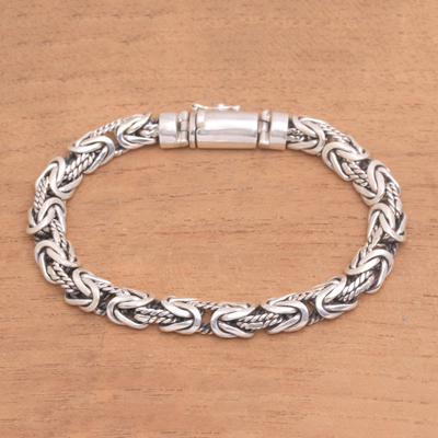 Sterling silver chain bracelet, Generous Spirit