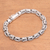 Sterling silver chain bracelet, 'Generous Spirit' - Artisan Crafted Sterling Silver Chain Bracelet from Bali (image 2b) thumbail
