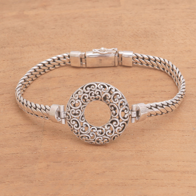 Sterling silver pendant bracelet, Secret Gate
