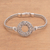 Sterling silver pendant bracelet, 'Secret Gate' - Circular Sterling Silver Pendant Bracelet from Bali (image 2) thumbail