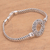 Sterling silver pendant bracelet, 'Secret Gate' - Circular Sterling Silver Pendant Bracelet from Bali (image 2b) thumbail