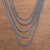 Sterling silver chain necklace, 'Naga Lair' - Sterling Silver Naga Chain Necklace from Bali (image 2) thumbail