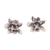 Sterling silver stud earrings, 'Dreamy Lotus' - Sterling Silver Lotus Flower Stud Earrings from Bali thumbail