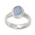 Opal cocktail ring, 'Oval Pool' - Oval Blue Opal Cocktail Ring Crafted in Bali (image 2a) thumbail
