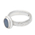 Opal cocktail ring, 'Oval Pool' - Oval Blue Opal Cocktail Ring Crafted in Bali (image 2c) thumbail