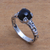 Onyx single stone ring, 'Temple Heirloom' - Black Onyx Single Stone Ring Crafted in Bali (image 2c) thumbail
