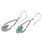 Magnesite dangle earrings, 'Teardrop Bliss' - Teardrop Magnesite Dangle Earrings Crafted in Bali