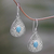 Magnesite dangle earrings, 'Cobblestone Ovals' - Cobblestone Motif Magnesite Dangle Earrings from Bali