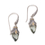 Gold accented prasiolite dangle earrings, 'Destiny Drop' - Gold Accent Prasiolite Dangle Earrings from Bali