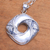 Sterling silver pendant necklace, 'Songket Eye' - Songket-Themed Sterling Silver Pendant Necklace from Bali (image 2) thumbail