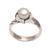 Cultured pearl single-stone ring, 'Beautiful Songket' - Cultural Cultured Pearl Single-Stone Ring from Bali thumbail