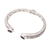 Garnet cuff bracelet, 'Treasure Trove' - Garnet Sterling Silver Scroll and Rope Motif Cuff Bracelet (image 2b) thumbail