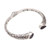 Amethyst cuff bracelet, 'Garden at Twilight' - Amethyst Sterling Silver Floral Motif Cuff Bracelet (image 2d) thumbail